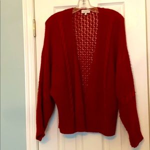 Burnt orange knit cardigan